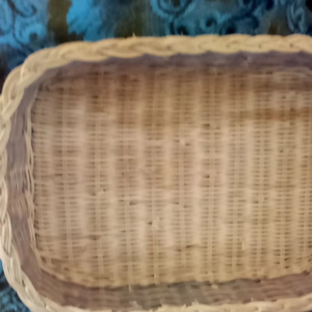 3 pretty assorted baskets with wicker, rope and rattan